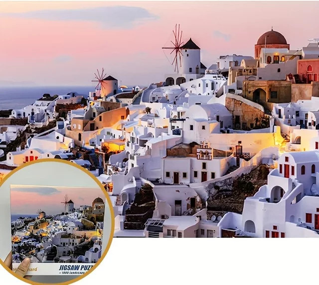 MaxRenard Santorini-Puzzle, 1.000 Teile, ab 14 Jahren - Bild 1