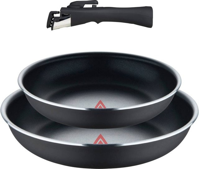 BERGNER Pfannenset CLICK & COOK aus Aluminium in Silber, 3-teilig - Bild 1