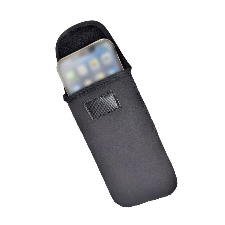 Tragbare Universal Handy Tasche aus Neopren in Schwarz, staubdicht und stoßfest zum Schutz deines Telefons - Bild 3