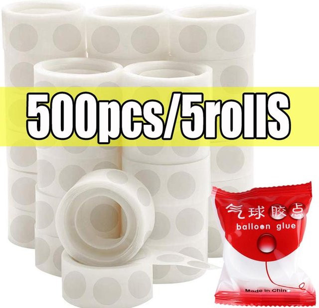 YULIN Doppelseitige Ballon-Klebepunkte in Transparent, Repositionable Klebepads für Party und Dekoration - Bild 1