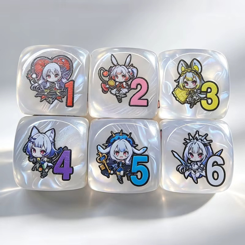 Bandai Yu-Gi-Oh! Maliss P Weißer Hase Schadenindikator, Mehrseitiger Würfel, Zubehör - Bild 4