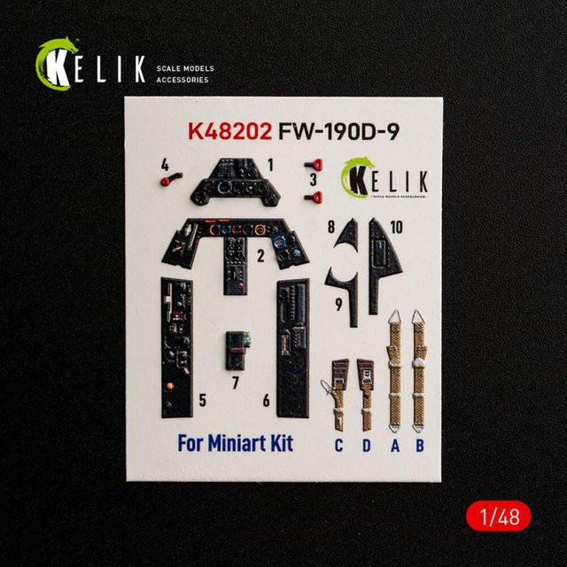 Miniart FW-190D-9 Interior 3D Decals - Bild 1