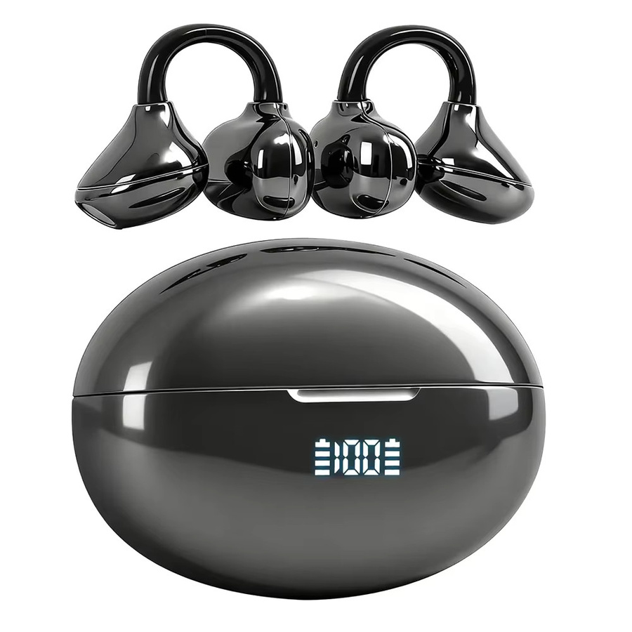 UYUXIO XP7 Kabellose Clip-on-Ohrhörer Bluetooth 5.4 in Schwarz mit 72 Stunden Akkulaufzeit und Wasserdichtigkeit für Sport - Bild 6