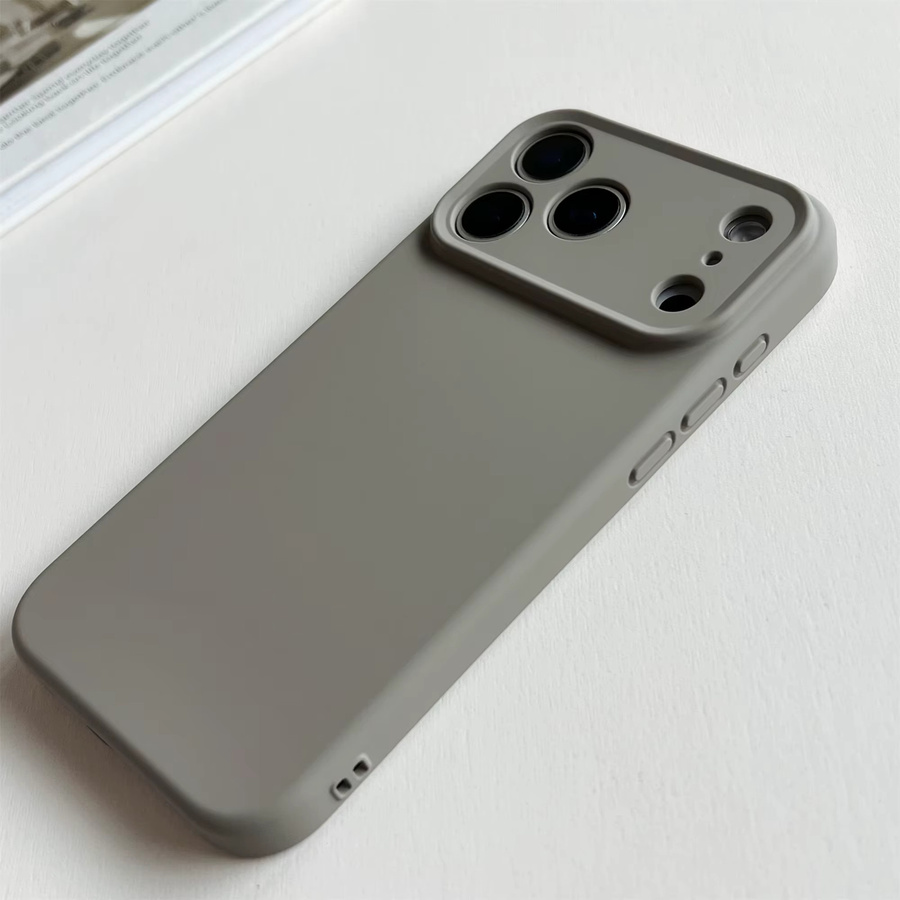 Stoßfeste TPU Schutzhülle für iPhone 17 16 15 14 13 Pro Max Plus und iPhone 17 Air in Flüssigsilikon-Optik - Bild 2