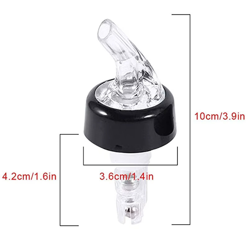 Subliva Set aus 3 automatischen Flaschenausgießern mit 30 ml Dosierung in Rot für Wein, Cocktails und Spirituosen - Bild 2