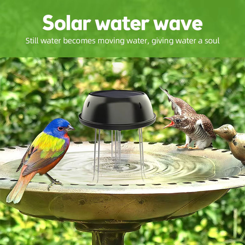 Solarbetriebener Wasser Rührer für Vogelbad und Gartenteich, runder Solar Bubbler Aerator mit 0,5 W und 5V - Bild 5