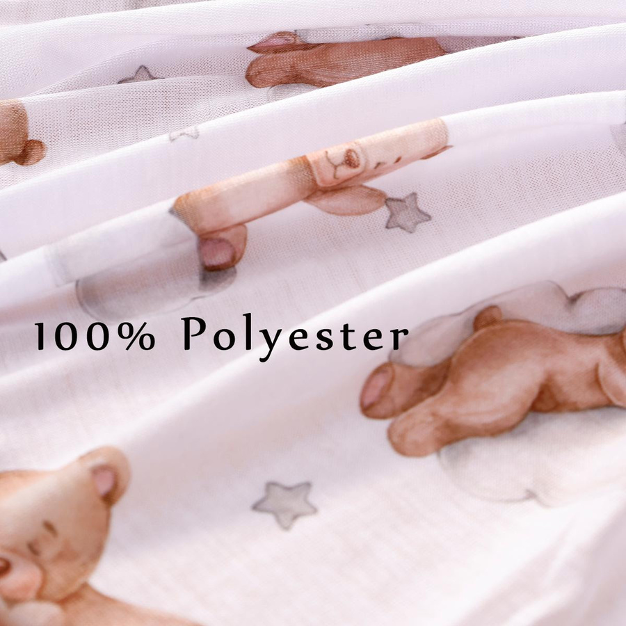 Elinfant Baby Puckdecke aus 100% Polyester, weiche Neugeborenen-Schlafdecke und Badetuch mit Tiermotiv, B/B: 100 x 100 cm - Bild 1