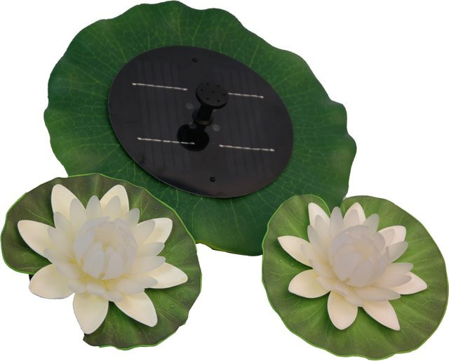 Mauk Solar Springbrunnen Pumpe FB V3 mit 2 farbwechselnden LEDs - Bild 1