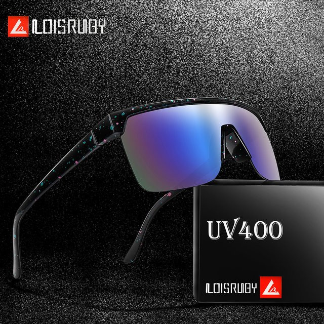 LOISRUBY Sportsonnenbrille, Unisex, Vollrand, Wrap, Kunststoff - Bild 1