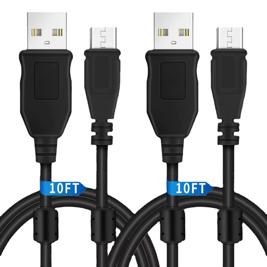 OULLX Micro-USB Datenkabel für PS4, Xbox One und PS Vita in Schwarz mit Anti-Interferenz-Magnetring und 3.0 Übertragungsrate - Bild 3