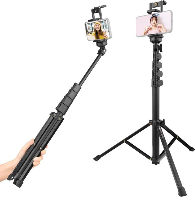 KINGJOY FL019S Multifunktionales Fotografie-Lichtstativ aus Aluminiumlegierung, Farbe: Schwarz - Bild 1