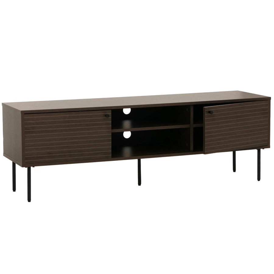 MCW TV-Rack N78 Lowboard im skandinavischen Stil aus Metall und Holz, dunkelbraun, B/T/H: 150 x 40 x 50 cm - Bild 3