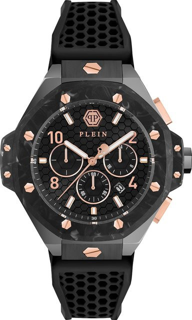Philipp Plein Chronograph, Edelstahl, Quarz, 46 mm, Herren, Schwarz - Bild 1