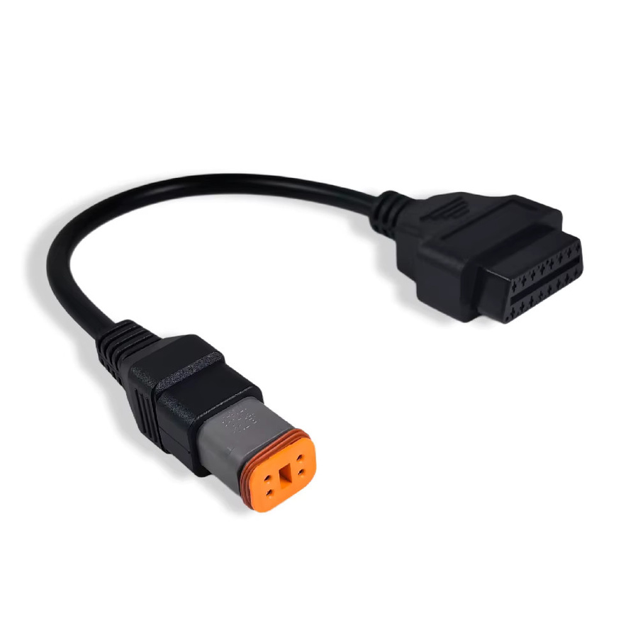 DHCCREATE 4-poliger OBD-Diagnose-Kabeladapter für Harley Motorrad-Verlängerung, Schwarz - Bild 2