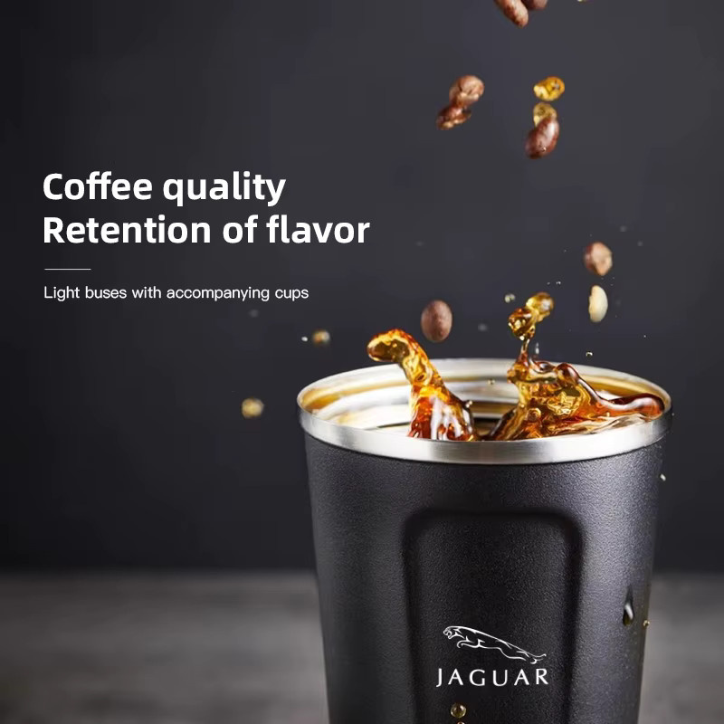 Jaguar Thermobecher für Auto Kaltgetränke und Kaffee in Schwarz oder Weiß - Bild 4