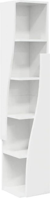 vidaXL Eckschrank in Hochglanz Weiß aus Holzwerkstoff, B/T/H: 27,5 x 27,0 x 140,0 cm - Bild 1
