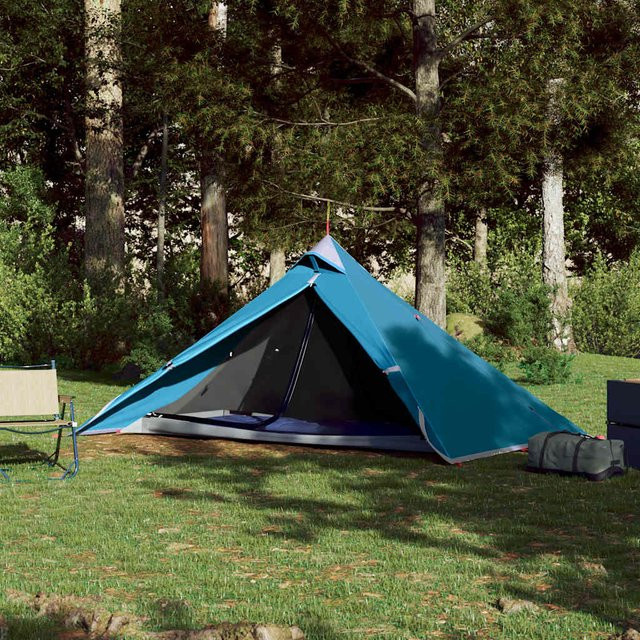 vidaXL Tipi-Hängezelt für 1 Person, Blau, Wasserdicht - Bild 2