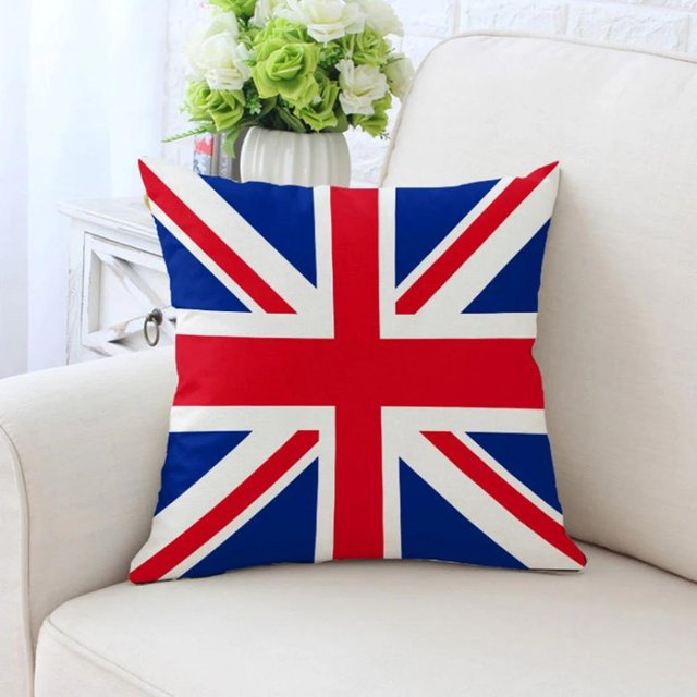 JMG Clothing Kissenbezug Union Jack Britisches Nationaldesign, Blau, B/T/H: 55 x 55 x 0 cm - Bild 1