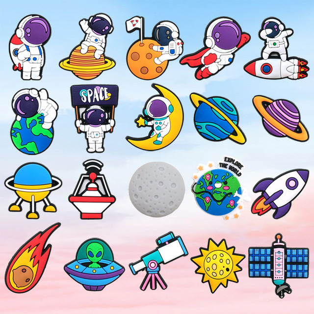 MEIDEJIE Astronauten-Schuhanhänger, PVC, Kinder - Bild 1