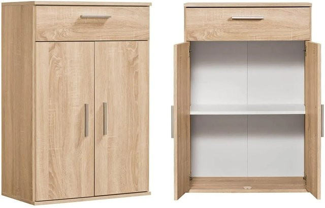 mokebo Midischrank als praktischer Mehrzweckschrank in Braun mit Eiche-Optik - Bild 1