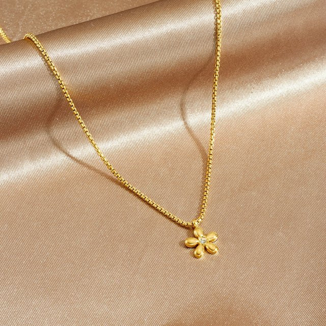 DIEYURO Halskette Edelstahl, Gold, Zirkonia, Damen - Bild 1