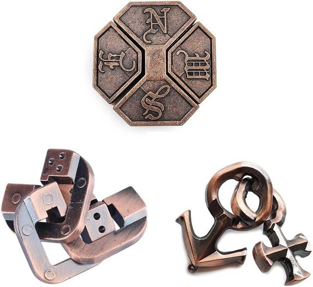 Binchi Keji Travel, 3-teiliges Set, Metallpuzzle-Lösung - Bild 1