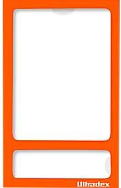 Ultradex Magnetischer Fotorahmen mit transparenter PET-Folie in Orange für Fotos im Format 60 x 80 mm, 5 Stück - Bild 1