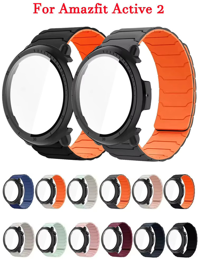 Amazfit Armband Silikon, Magnetische Schleife, Multicolor, für Amazfit Active 2 - Bild 4