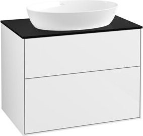 V&B Waschtischunterschrank Finion in Weiß lackiert, B/T/H: 80 x 50,1 x 60,3 cm - Bild 1