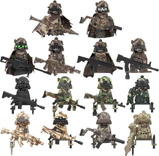 Potdemiel SWAT Special Forces Commando Soldat, Mini Action Figur, Polizei - Bild 1