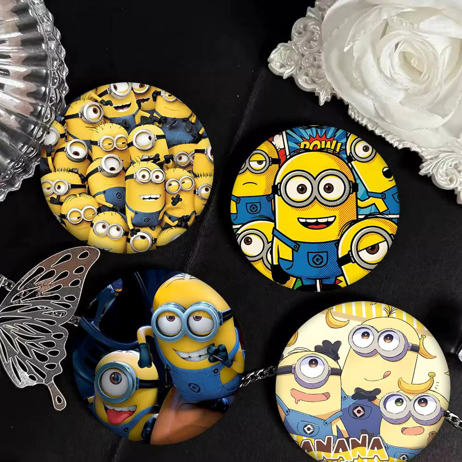 Brosche M-Minions, Runde Anstecknadel, Bunt - Bild 4
