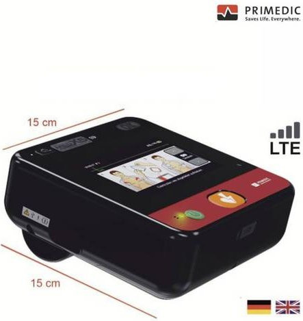 MEDX5 myPAD-M Defibrillator mit LCD-Farbbildschirm und manueller Schockauslösung in Schwarz - Bild 1