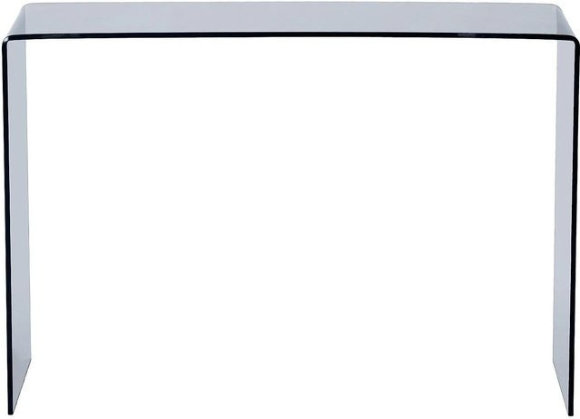 Vente-unique Konsolentisch Alonzo aus Sicherheitsglas in Transparent und Schwarz, Breite: 110 cm - Bild 1
