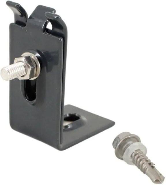 Galaflor Wandhalter für Doppelstabmatten 60x40mm in Anthrazit - Bild 1