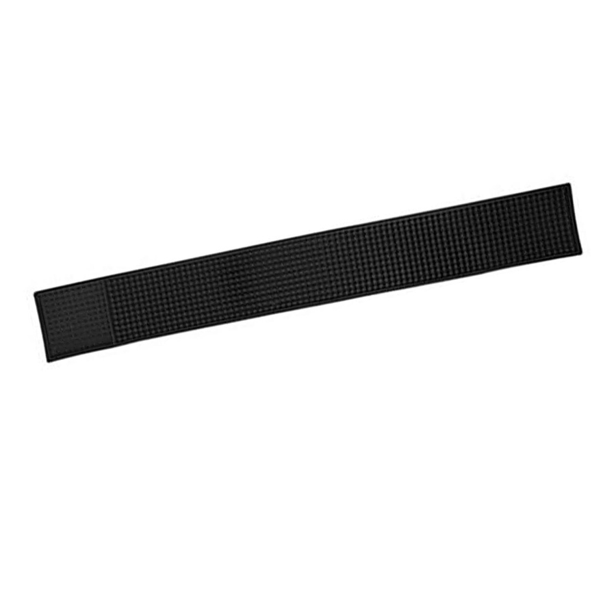 Rutschfeste Bar-Abtropfmatte aus PVC von TOMTOP JMS in Schwarz, B/B/H: 60 x 8 x 1 cm - Bild 1