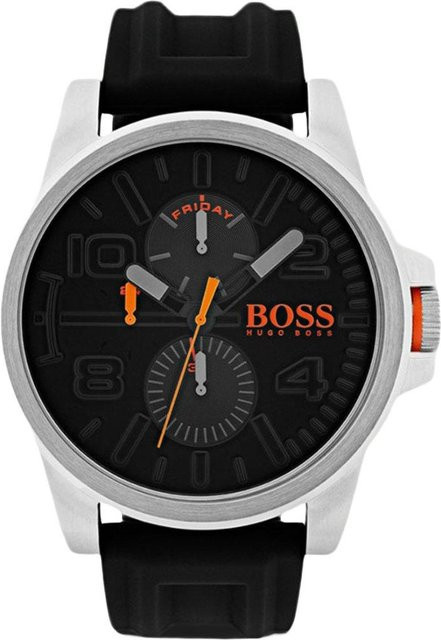 Hugo Boss Herrenuhr, Quarz, Edelstahl, Schwarz, 48 mm - Bild 1