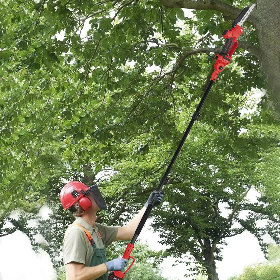 ONEVAN 2in1 Teleskop-Stabsäge und Gartenschere mit bürstenlosem Motor für Makita 18V LXT Akkus in Blau und Rot - Bild 4
