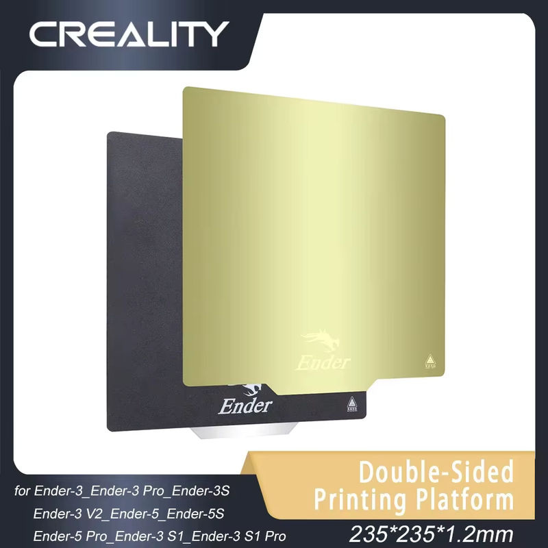 Creality Original doppelseitige Druckplattform für Ender-3 V2, Ender-3 Pro, Ender-3, Ender-5 und Ender-5 Pro 3D-Drucker, B/T/H: 235 x 235 x 1,2 mm - Bild 3