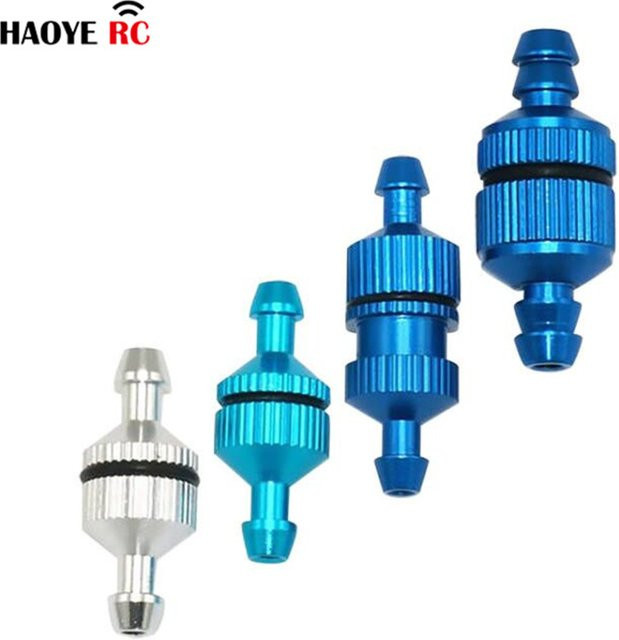 HY Alu Kraftstoff Filter D5 D6 1:8 Nitro Glow Modell Auto RC Zubehör blue - Bild 1