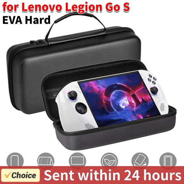 Harte EVA-Tragetasche für Lenovo Legion Go S Handheld-Spielekonsole, wasserdichte und stoßfeste Reise-Aufbewahrungstasche in Schwarz oder Weiß - Bild 1