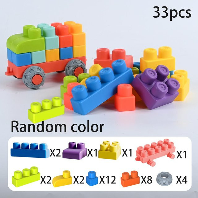 BC Pet Supplies Weicher Gummi Großteilblock Kinderspielzeug, ab 6 Jahre - Bild 1