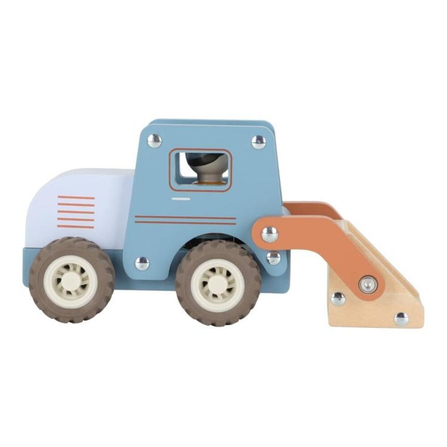 Little Dutch Holzbulldozer, Fahrzeuge, Holz, ab 1,5 Jahre - Bild 1