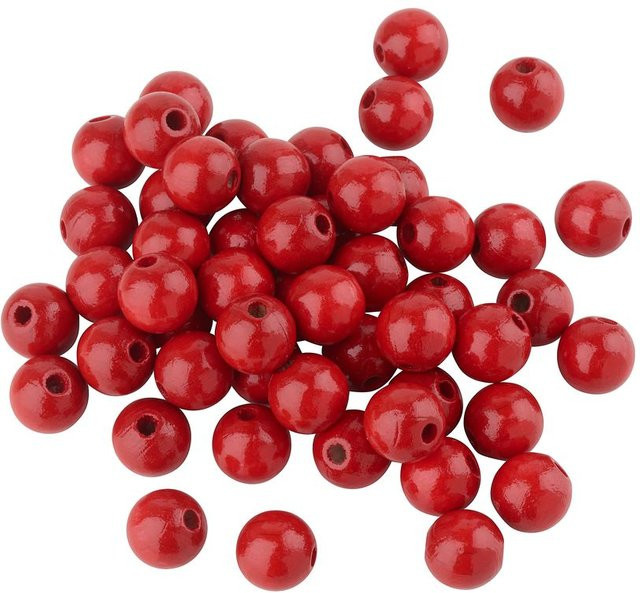Meyco Holzperlen aus Buchenholz Rot 50-teiliges Set - Bild 1