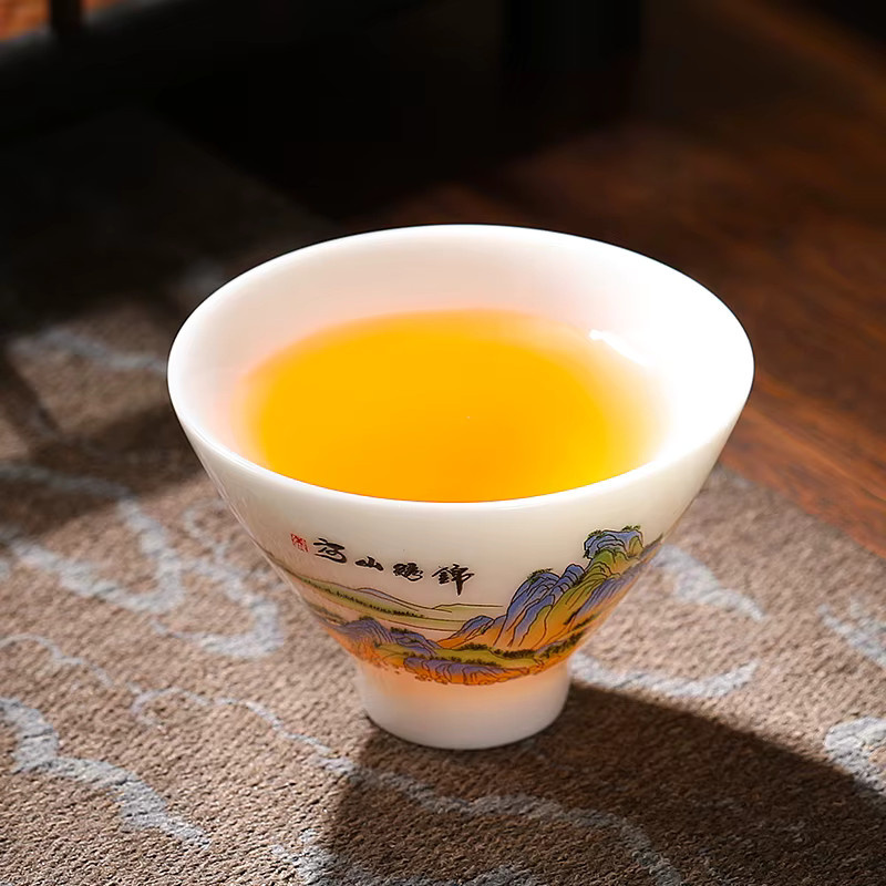 Suet Jade Kung Fu Teetasse aus weißem Dehua Porzellan und Keramik - Bild 4