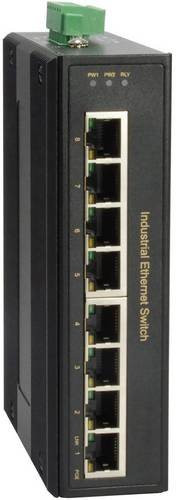 LevelOne IGP-0802 Industrie Gigabit PoE Switch mit 8 Ports, 1 GBit/s, Schwarz - Bild 1