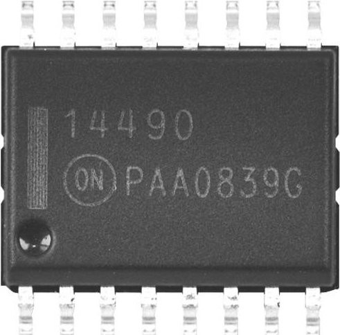 ON Semiconductor MC14490DWG Logik IC in Schwarz - Bild 1
