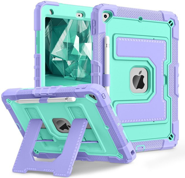 Stoßfeste Heavy Duty Schutzhülle für Apple iPad 10.2 (7., 8., 9. Generation) mit integriertem Ständer in verschiedenen Farben - Bild 1
