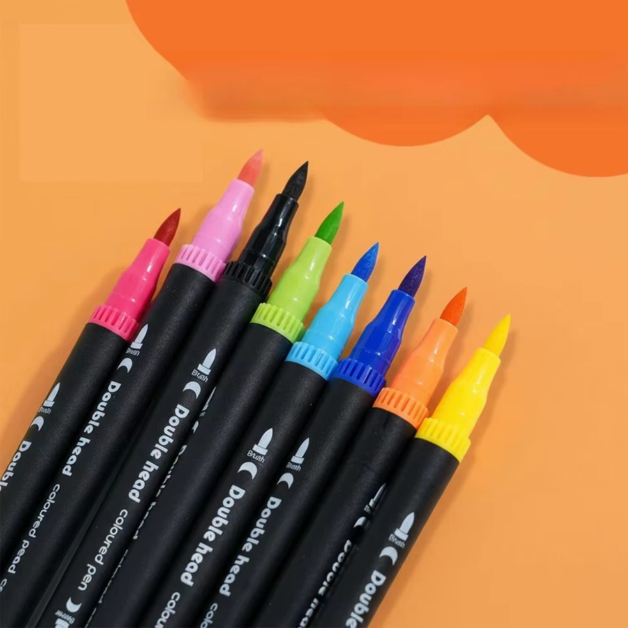 100-teiliges Pinselstift-Set mit doppelseitigen Filzstiften in Multicolour für Handlettering, Manga und Malbücher - Bild 3