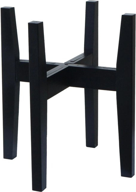 MCW Bambus Pflanzenständer Q31 verstellbar, Schwarz, B/T/H: 30 x 27 x 30,5 cm - Bild 1