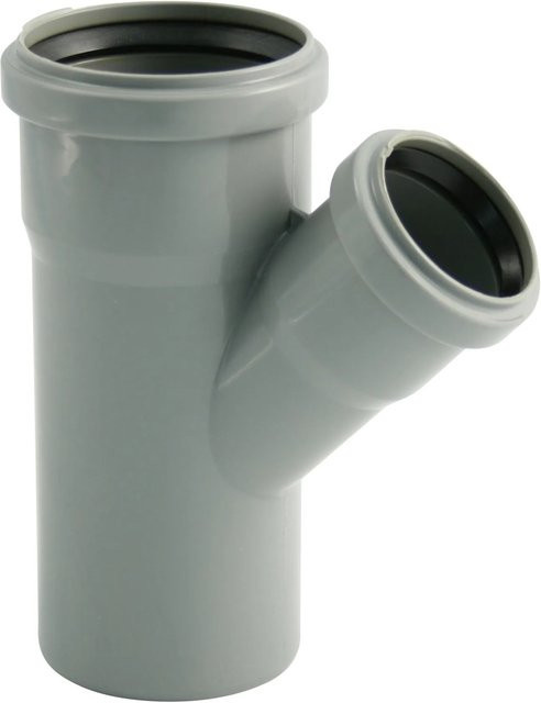 Marley HT-Einfachabzweig 45 Grad DN 110/75 in Grau - Bild 1